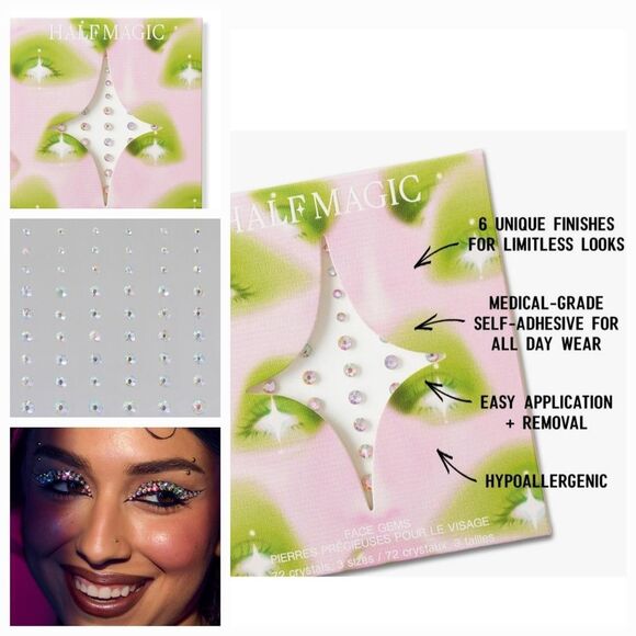 Half Magic Full Size Makeup Set Lips and Eyes All Brand New in the package - Picture 8 of 10